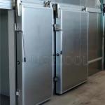 Walk-in Freezer/Cold Storage Room Sliding Door with PVC Curtain and Stainless
