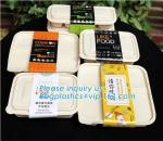 Take Away Fast Food, Compartment Packing Box, Containers, Starch Biodegradable,