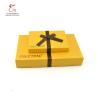 Buy cheap Luxuriously Gold Art Paper Chocolate Packaging Paper Box With Brown Ribbon from wholesalers