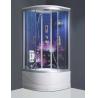 Buy cheap Glass back panel rain shower steam shower cubicle portable massage shower room from wholesalers