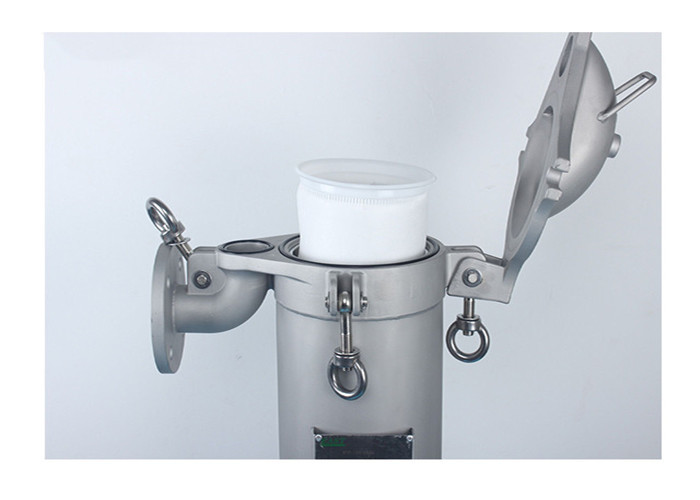 Glass Bead Blast Flange Bag Liquid Filter Housings For Water Treatment