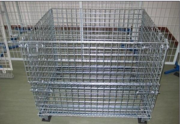Buy cheap Galvanized Plating Wire Mesh Cage For Goods Storage In Warehouse from wholesalers