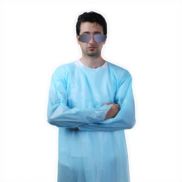 Buy cheap Water Repellent CPE Aprons , Disposable Plastic Aprons With Sleeves from wholesalers