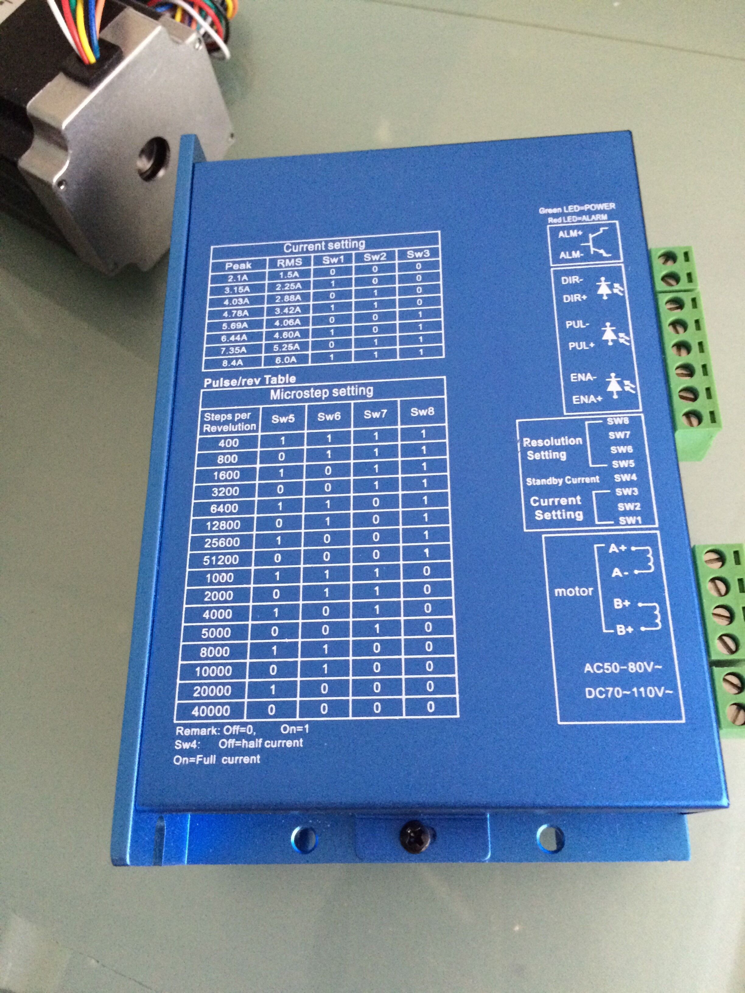 250KHz 2 Phase Hybrid Stepper Motor Driver