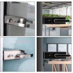 High Compartment Partition Door Fingerprint Lock Password Lock IC Card Key Glass