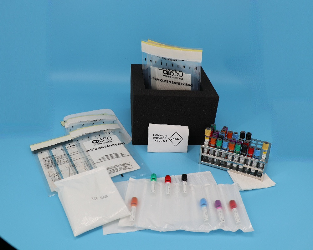 Clear 150mm X 240mm 95kPa Specimen Bags For Blood Specimen Transportation