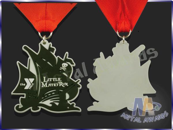 Buy cheap Fashion Design Custom Plastic Medals Soft Rubber Medals With Sailing Logo from wholesalers