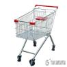 Buy cheap 4 Wheels Steel Shopping Cart Trolley 100L for Supermarket Chrome Surface from wholesalers