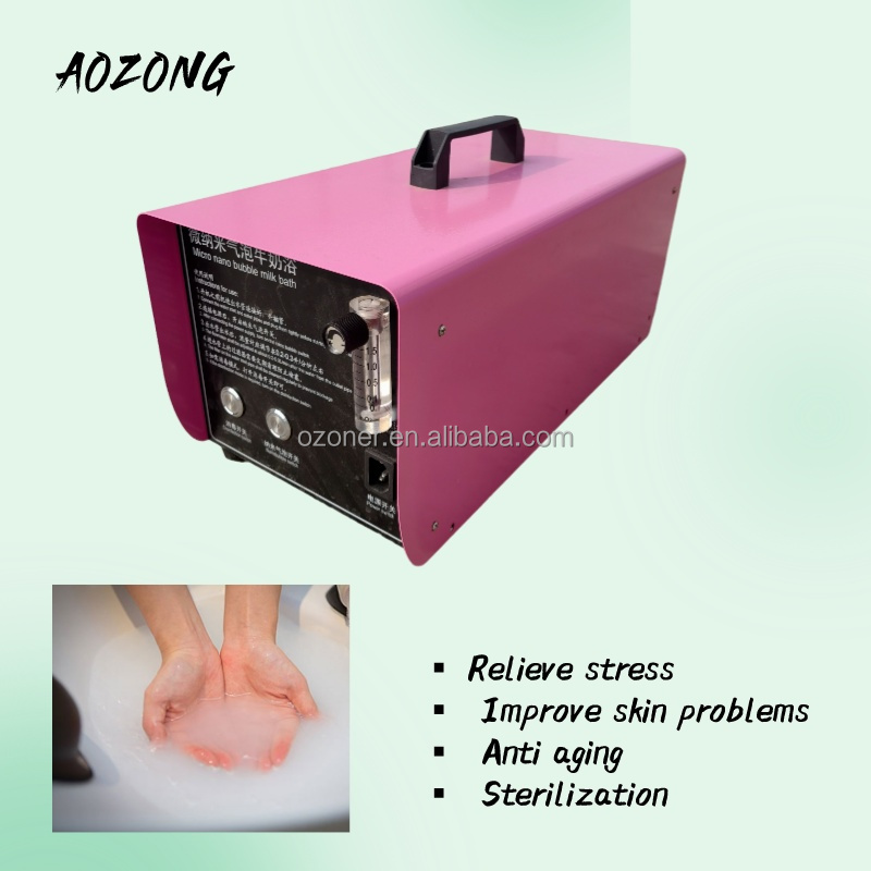 Deep Cleaning Function 160L/h Micro Nano Bubble Generator with OZONE Operation System