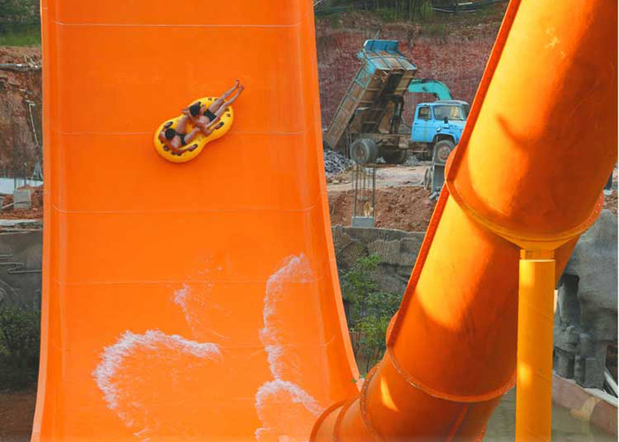 13m Platform Height Big Water Slides Strong Reception Capacity Oxidation Resistance