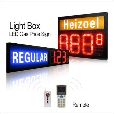 Buy cheap oil price sign for gas station led pump top sign gas changer led pump topper gas price display from wholesalers