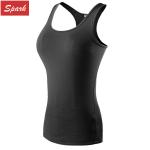 Professional Elastic Outdoor Front Close Builtup Sport Women Tank Top