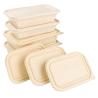 Buy cheap Camping And School 800ML Cornstarch Compostable Two Compartments Lunch Boxes from wholesalers
