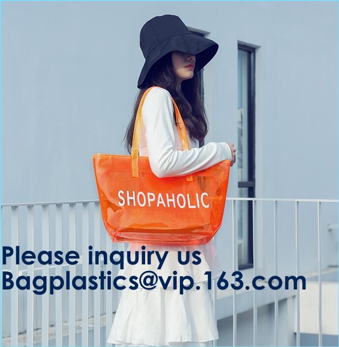 Waterproof Beach Pvc Bag Summer Beach Bag, China Suppliers Transparent PVC Women Bags Tote Beach Handbags