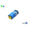 Buy cheap SC UPC SM Simplex Fiber Optic Adapter Blue Plastic Auto-shutter With reduced Flange IL < 0.2dB from wholesalers