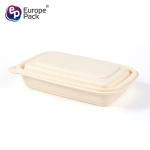 Wholesale Takeaway Bio Degradable Cornstarch takeout round square Packaging Food