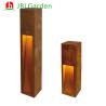 Buy cheap Home Decoration Garden Lights Corten Steel Light Box 200cm Length With Solar Energy from wholesalers