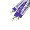 Buy cheap Sublimation Printing Logo Woven Neck Lanyards Free Artwork Services With Clip from wholesalers