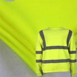 High Visibility 100 Percent Cotton Reflective Shirts FR Fleece For Construction