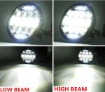 10 - 30 Volt DC 7'' Jeep Wrangler Headlights / 75w LED Car Headlights