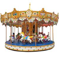 Buy cheap Outdoor Luxury Swing Theme Park Carousel Horse Ride With LED Lights And Music product