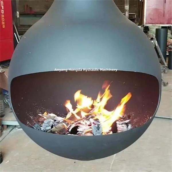 Buy cheap Ceiling Mounted Real Fire Hanging Suspended Stove Wood Burning Steel Fireplace from wholesalers