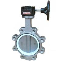 Buy cheap Lug Type Water Butterfly Valve Shrough Shaft PTFE Bushing Without Pin product