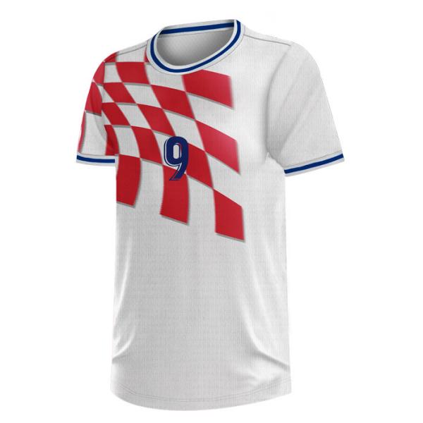 Buy cheap Machine Wash Soccer Teamwear Soft Mens Soccer Jerseys 51cm Chest Width from wholesalers