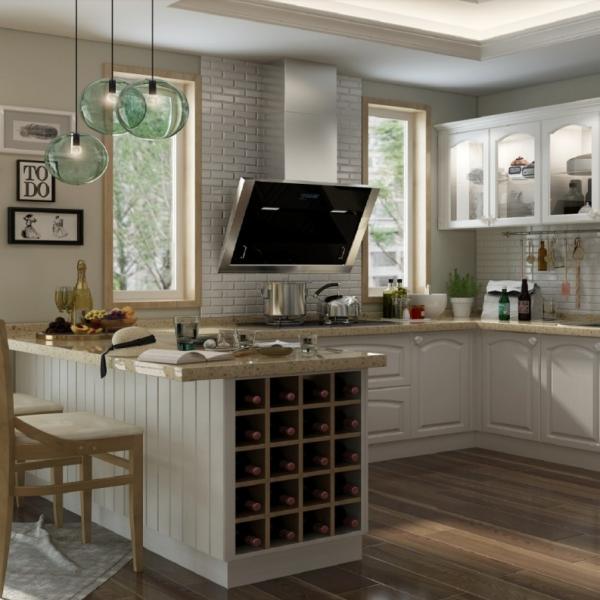 Buy cheap Kitchen Cabinet Luxury Set Wall Cabinet Kitchen Layout Easy Clean Durable from wholesalers