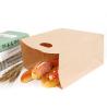 Buy cheap 28*28*15cm MSDS Takeaway Paper Bags Offset Printing Kraft Paper Handbag from wholesalers
