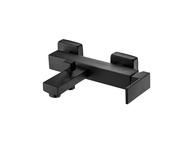 Buy cheap Rust Resistant Matt Black Bath Mixer Single Lever Bathtub Faucet from wholesalers