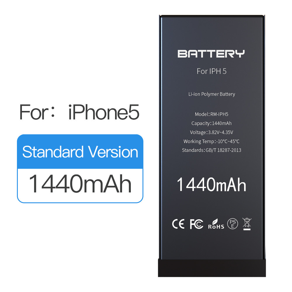 Lithium Ion Apple 5 Iphone Battery Replacement 1440mAh 3.82V 12 Months Warranty