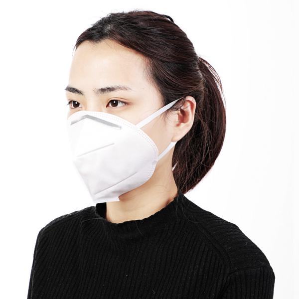 Safety Protective Fold Flat Mask , Disposable N95 Mask With High Filter