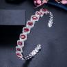 Buy cheap Fashion Cubic Zirconia Bracelet Bangle Chain Bracelets For Women Gold Silver Color Hand Chain CZ Bracelet Jewelry from wholesalers