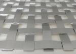 Fireproof 12m X 4m Architectural Woven Mesh Aluminum Flat Metal Panels