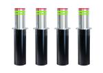 Hydraulic Automatic Rising Bollards Retractable Steel Brushed Finishing