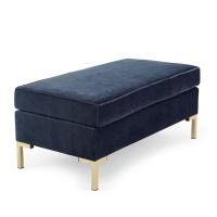 Buy cheap HOT sale stainless steel leg upholstery fabric classic bench for living room product