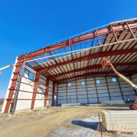 Buy cheap High Intensity Prefab Hangar Buildings Fast Install Steel Airplane Hangar product