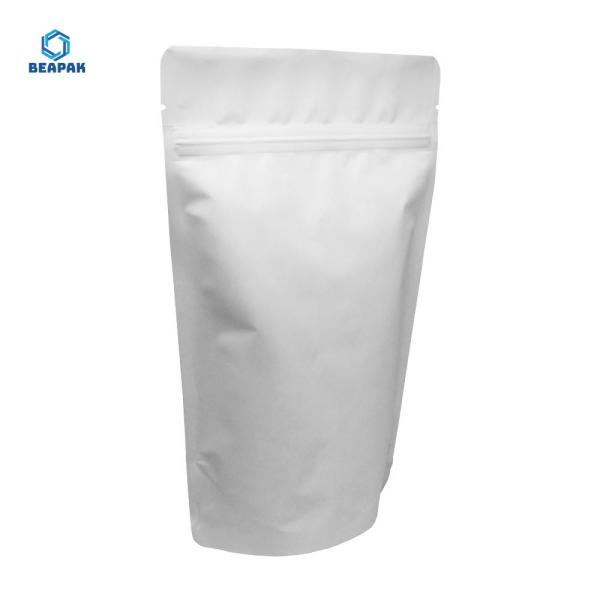 Buy cheap Matte White Aluminium Stand Up 80 Micron Stock Packaging Bags from wholesalers