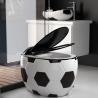 Buy cheap 3D Football Look Siphonic One Piece Toilet Waterless Box Design from wholesalers