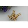 Buy cheap High polished zinc alloy gold plated V letters handbag twist lock from wholesalers