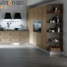 Buy cheap Minimalist Design Wood Kitchen Cabinet with Half Bullnose and Light Grey Cupboard from wholesalers