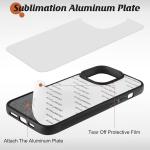 Tpu Non Slip Edge 2D Sublimation Phone Case Blanks For IPhone 16 15 Pro Max