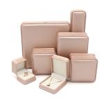 Deluxe Square Paper Jewelry Boxes Packaging Cardboard Anniversary Ring Box