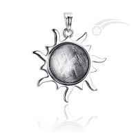 Buy cheap The Sun Meteorite 925 Silver Pendant 15mm Round Unique product