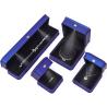 Buy cheap Glossy Dark Blue Sleek Faux Leather LED Jewelry Box for Luxury Storage Display from wholesalers