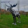 Buy cheap Unique Outdoor Stainless Steel Sculpture Large Public Art Geometry Elk from wholesalers