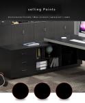 L Shape Executive Office Furniture Desk With Environmental Protection MDF Wood