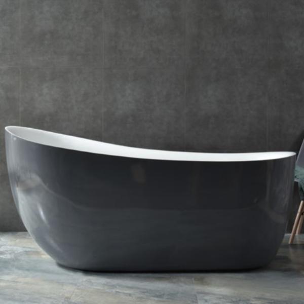 Buy cheap 1500mm Freestanding Matte Black Corner Bathtub Sustainable Customized from wholesalers