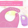 Buy cheap Waterproof Soft Silicone Baby Apron Bib Easily Wipes Clean Customized Size from wholesalers